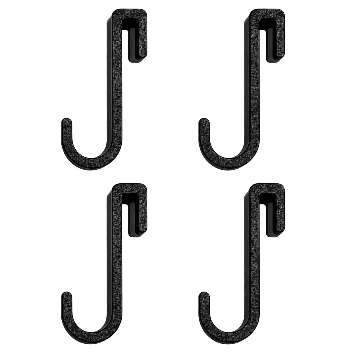 4 sorte håndklædekroge til brusevæg med 6 mm glas